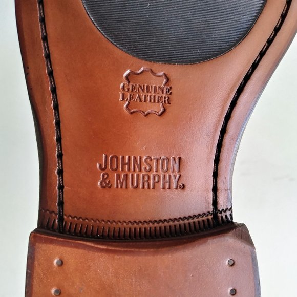 Johnston & Murphy Men\'s Daley Wingtip Cap Toe in Nice Tan Full Grain Leather
